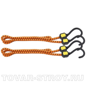 Резинки багажные, обрезиненные крюки, 2 шт, 1000 мм STELS