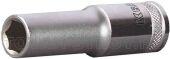 Головка торцовая удлиненная хромосатинированная 1/2"-15мм, KRAFTOOL 27807-15