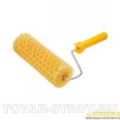 Валик STAYER 0369-24 STANDARD ГОРОШЕК СТРУКТУРНЫЙ поролон, ручка 6мм