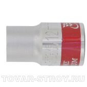 Головка торцевая, 13 мм, 12-гранная, CrV, под квадрат 1/2", хромированная MATRIX MASTER