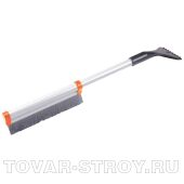 Щетка- сметка для снега со скребком, телескопическая 41-60 см STELS