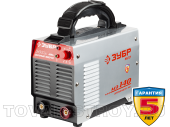 Сварочный инвертор ЗУБР М3 (ЗАС-М3-140) 140 А, 220 В, IGBT, ПВ-35%, Hot start, Arc Force, защита от перегрева