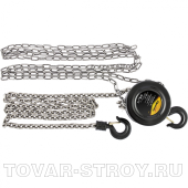 Таль цепная, 0,5 т, h подъема 2,5 м, расстояние между крюками 240 мм SPARTA