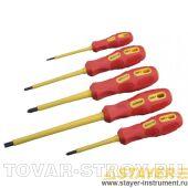 Набор STAYER 25830-H5 G Отвертки диэлектрические INSULATED MAX-GRIP, Cr-V, 5 предметов