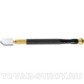 Стеклорез 1-роликовый с металлической ручкой, масляный MATRIX