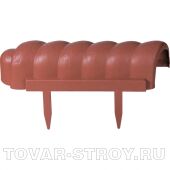 Бордюр "Волна" 7 х 350 см., терракот PALISAD Россия