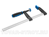 Струбцина тип F ЗУБР ПРОФИ 2х компон. ручка, закал. винт 32155-080-300 / 80х300мм
