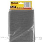 Противомоскитная сетка STAYER STANDARD 12516-11-13, серого цвета, стекловолокно+ПВХ, 1,1 х 1,3м