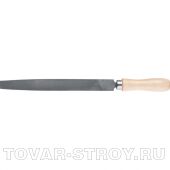 Напильник, 150 мм, плоский, деревянная ручка СИБРТЕХ