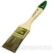 Кисть плоская STAYER 01031-63 LASUR-STANDART, смешанная щетина, дер. ручка, 63 мм