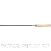 Напильник, 300 мм, круглый, деревянная ручка СИБРТЕХ