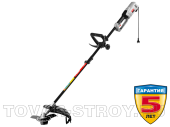 Электрокоса ЗУБР с верхним двигателем (ЗКРЭ-38-1200) 1200 Вт, ш/с нож 255 мм, леска 380 мм, 6000 об/мин, леска 5мх2.0мм, 4.9 кг