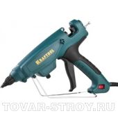 Пистолет термоклеящий KRAFTOOL "PRO" 06843-300-12, D-12мм, 300 Вт, t-120-230 (с регулятором температуры)