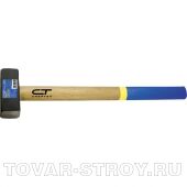 Кувалда, 4000 г, кованая головка, деревянная рукоятка СИБРТЕХ