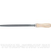 Напильник, 200 мм, трехгранный, деревянная ручка СИБРТЕХ