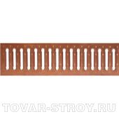 Решетка водоприемная Basic РВ-10.14.100-К- штампованная медная 1000х136х3 (2060)