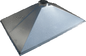 Вытяжной зонт из оцинкованной стали 1500 х 2000 мм