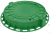 Люк пластиковый зеленый