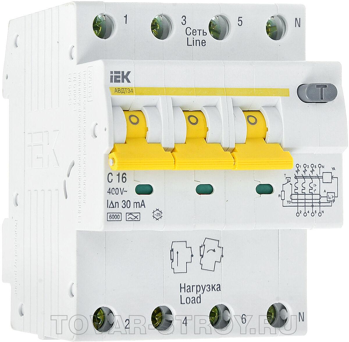 Дифференциальный автомат 32а. Диф автомат IEK 16а. Автоматический выключатель IEK c16. Дифференциальный автомат 16а 30ма IEK. Диф автомат IEK c16 авдт32.
