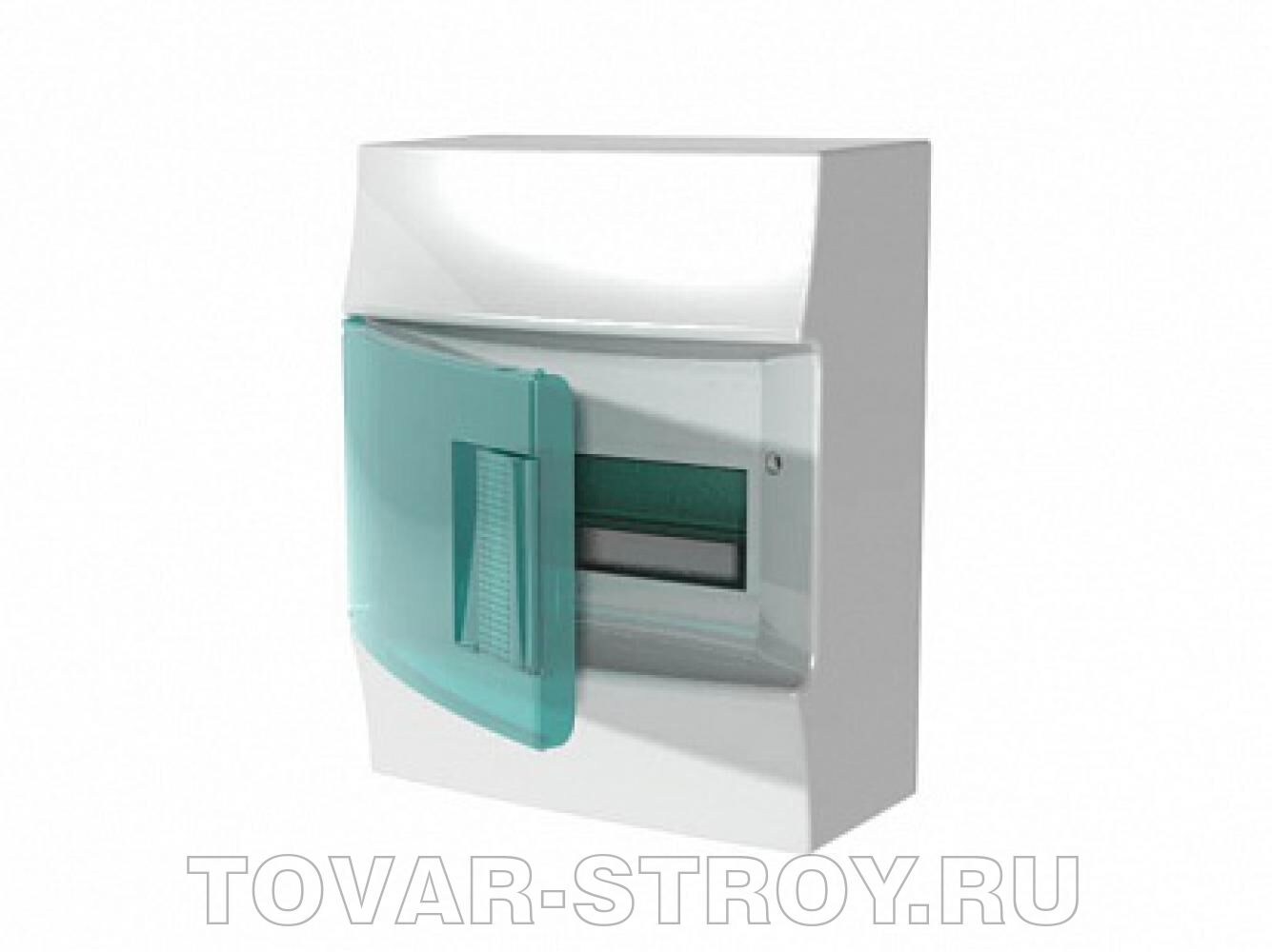 Бокс наружной установки белый на 12 модулей с дверью с клеммником ip41 295х245х115 мм